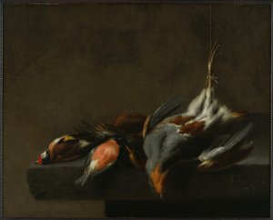 Stilleven van dode vogels, c.1660